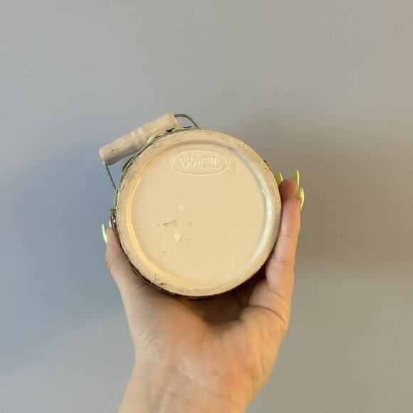 WCL Pottery Bucket Vintage 60s/70s Farm Life Cows Barn Farmer Hand Painted - Picture 6 of 7